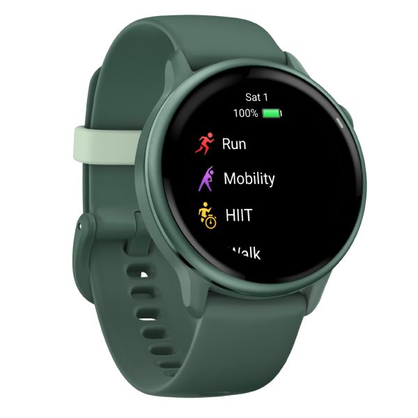 Garmin Vívoactive 6 watch, Jasper Green, 42 mm fir green strap