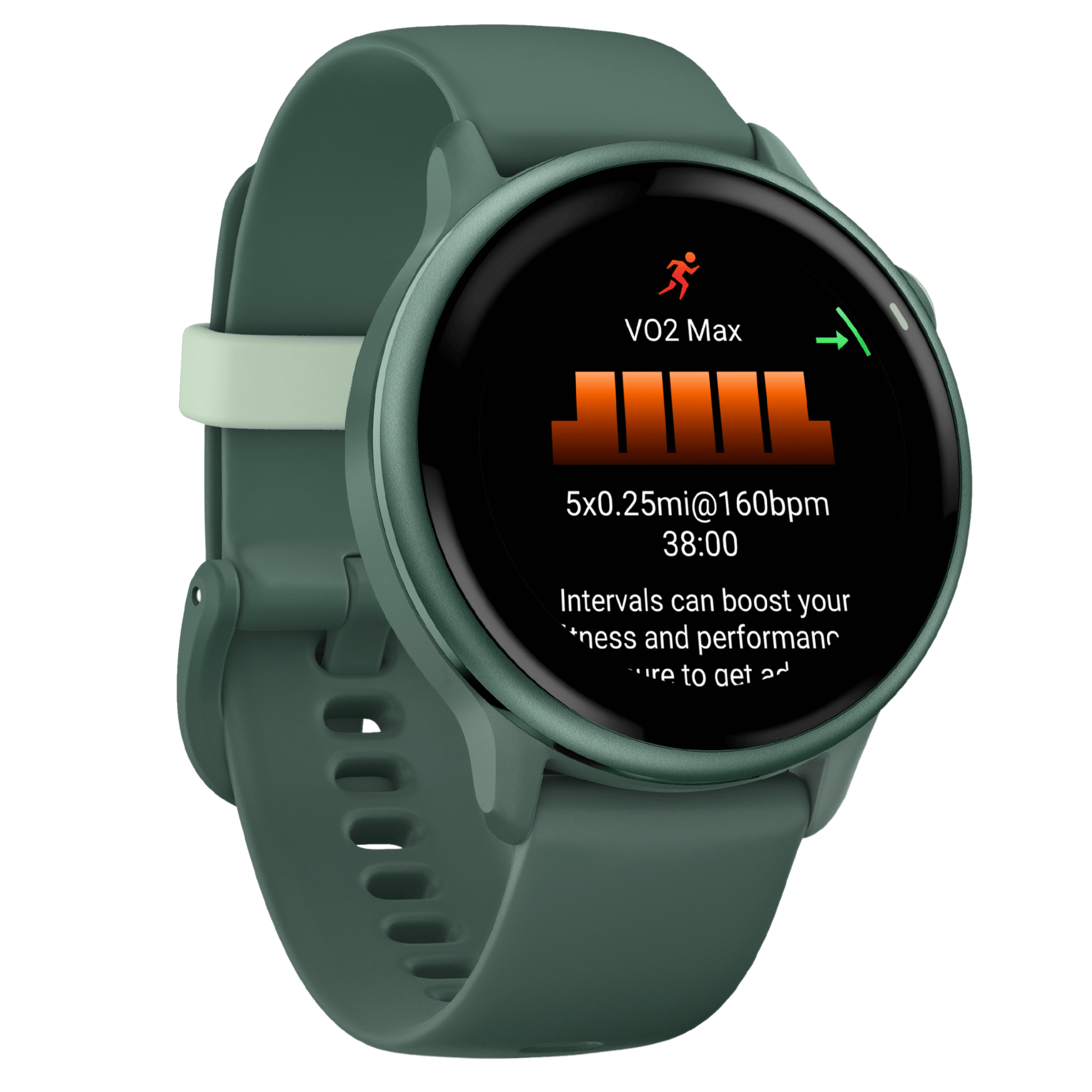 Garmin Vívoactive 6 watch, Jasper Green, 42 mm fir green strap