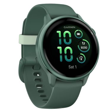 Garmin Vívoactive 6 watch, Jasper Green, 42 mm fir green strap
