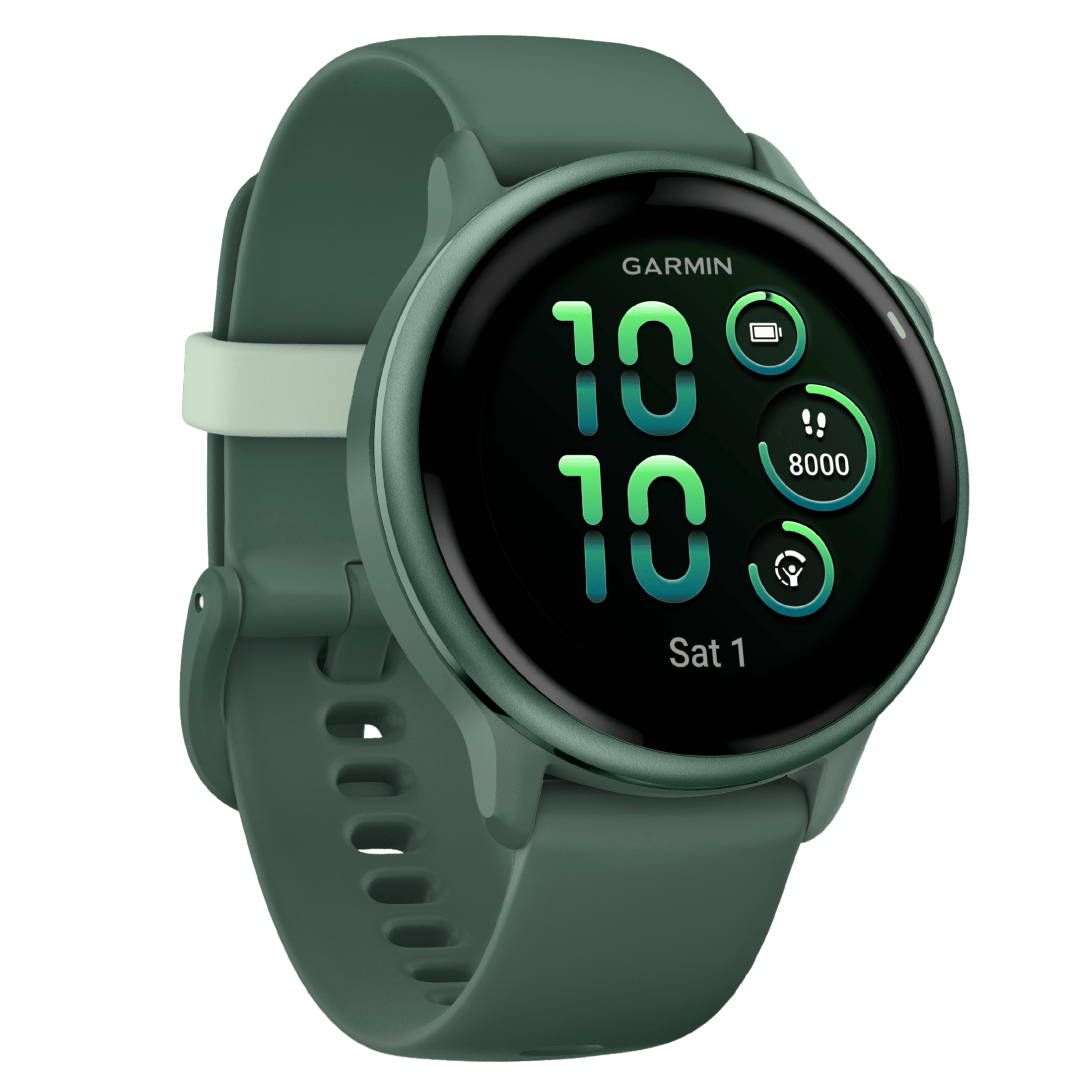 Garmin Vívoactive 6 watch, Jasper Green, 42 mm fir green strap