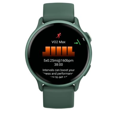 Montre Garmin Vívoactive 6 Jasper Green bracelet vert sapin 42 mm