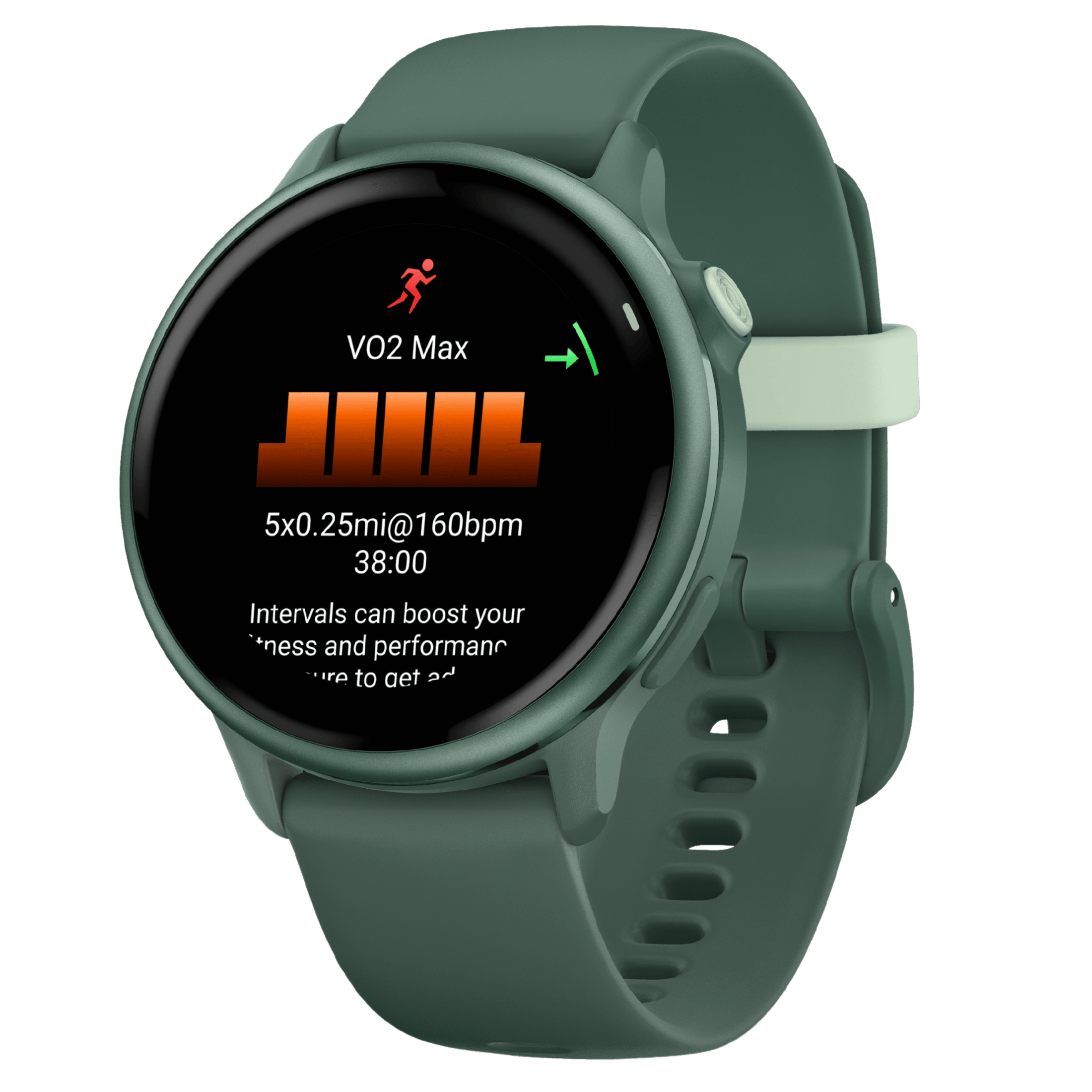 Garmin Vívoactive 6 watch, Jasper Green, 42 mm fir green strap