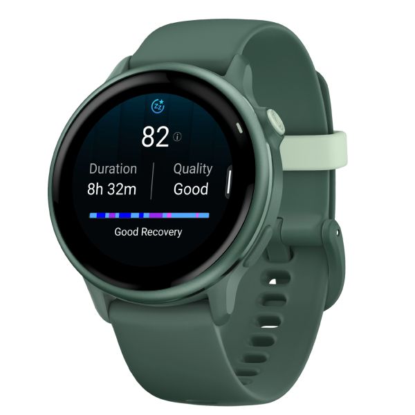 Garmin Vívoactive 6 watch, Jasper Green, 42 mm fir green strap