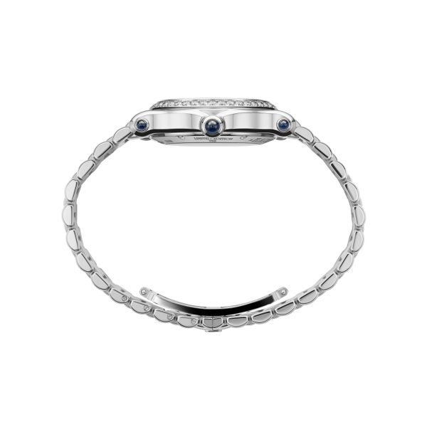 Chopard Happy Sport The First automatic bezel set white mother-of-pearl dial steel bracelet 33 mm