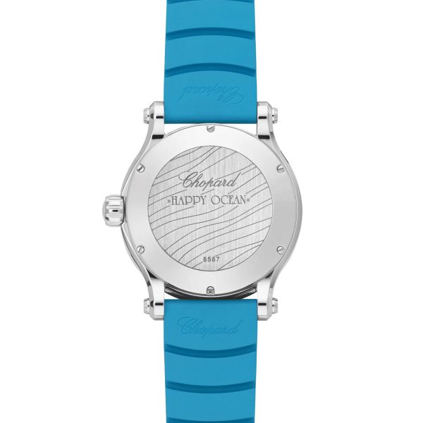 Chopard Happy Ocean automatic blue dial rubber strap 40 mm