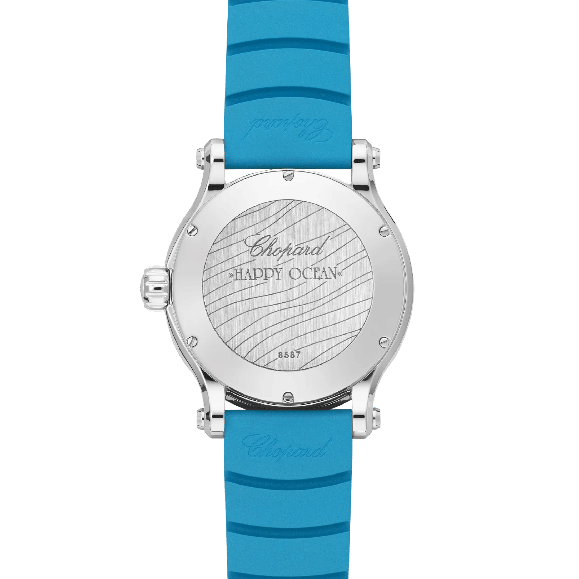 Chopard Happy Ocean automatic blue dial rubber strap 40 mm