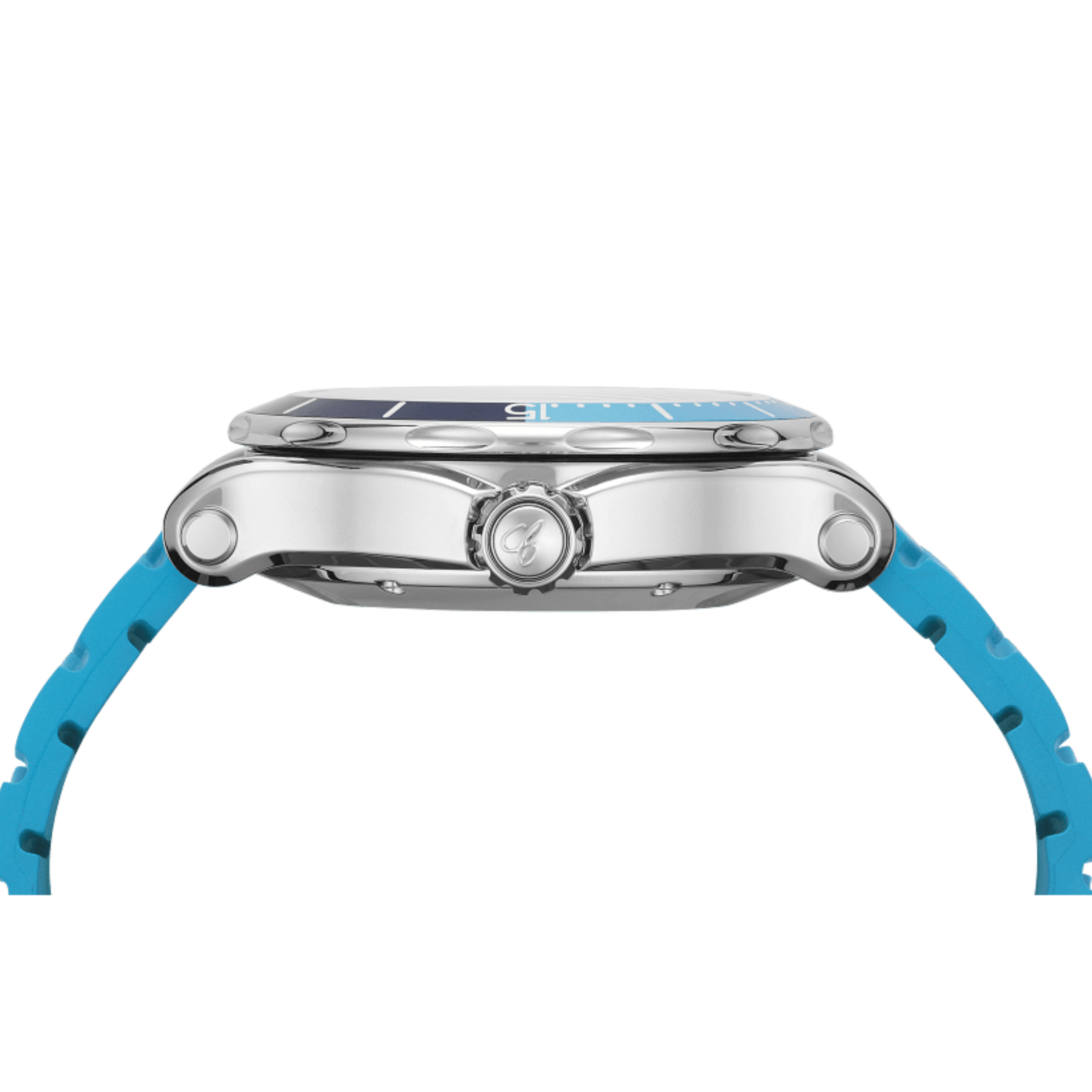 Chopard Happy Ocean automatic blue dial rubber strap 40 mm