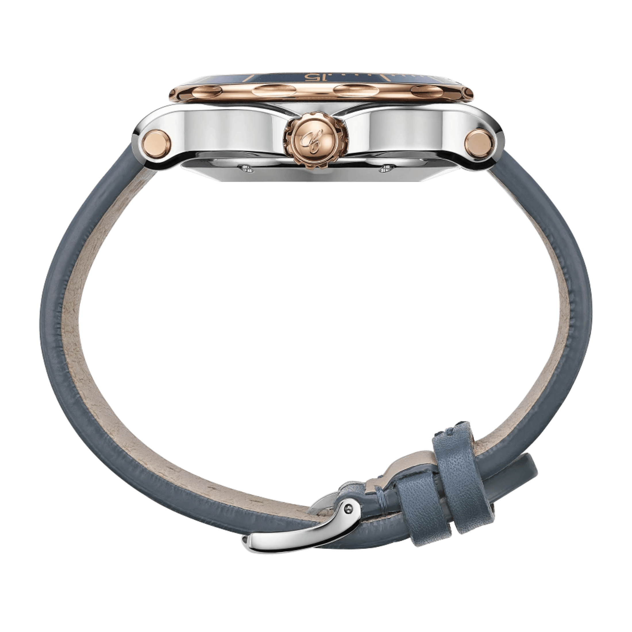 Chopard Happy Ocean automatic grey dial leather strap 40 mm