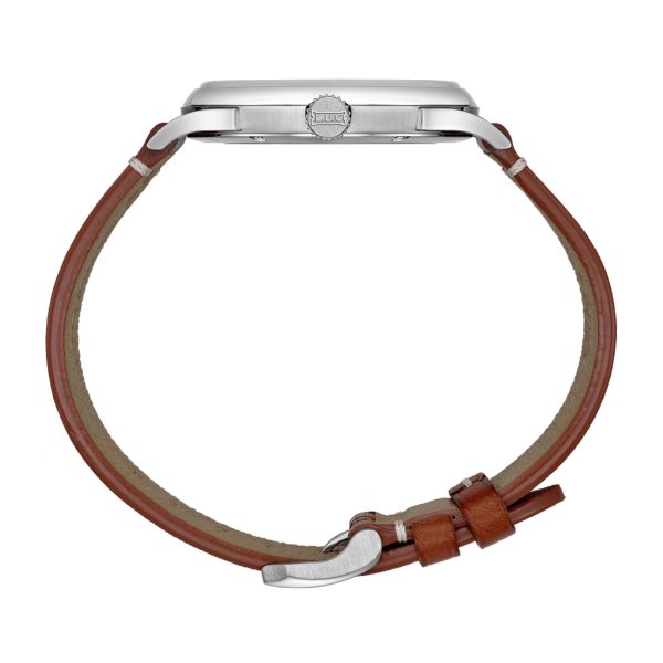 Montre Chopard L.U.C Qualité Fleurier automatique cadran argenté bracelet cuir 39 mm