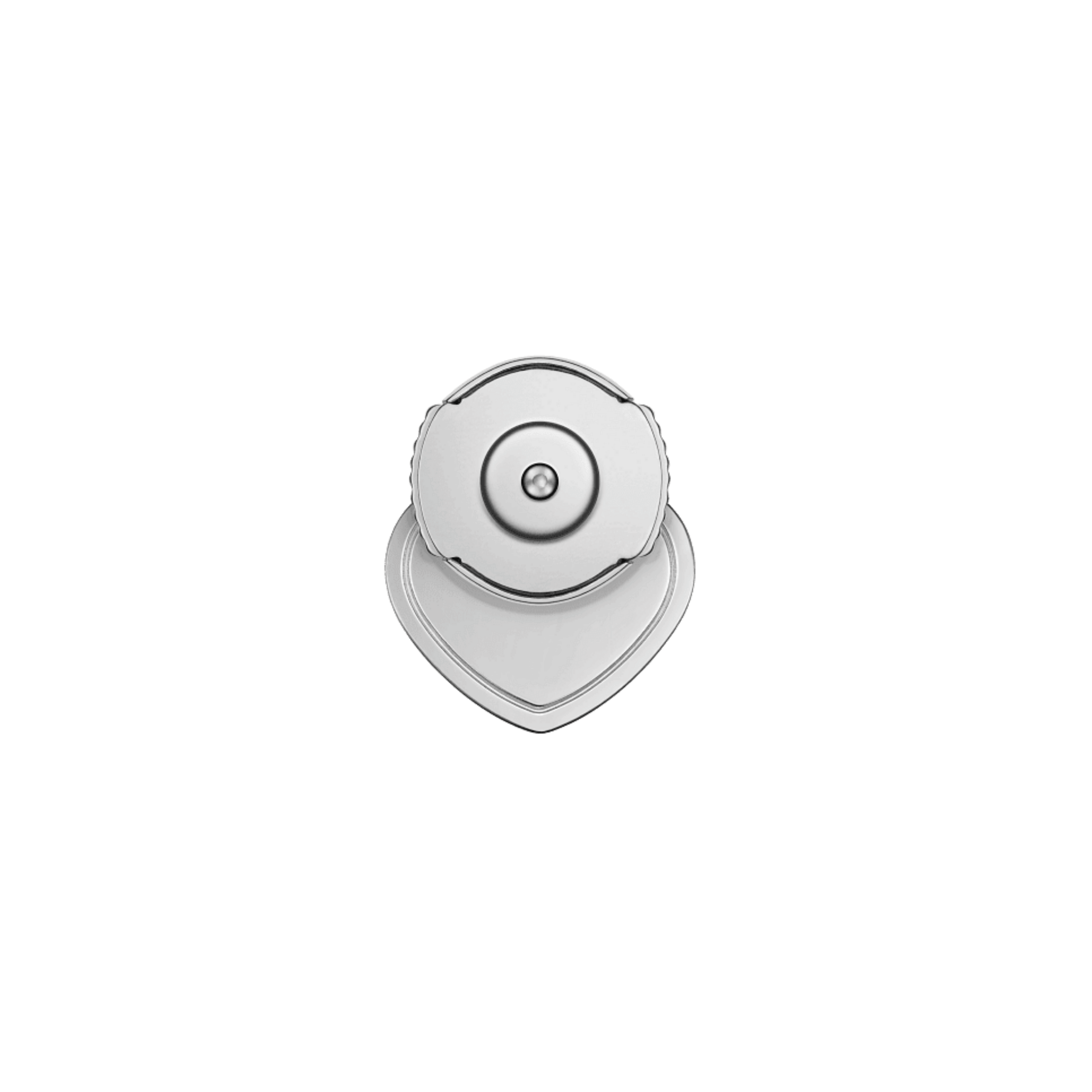 Boucle d’oreille Solo Chopard My Happy Hearts en or blanc pavée de diamants 
