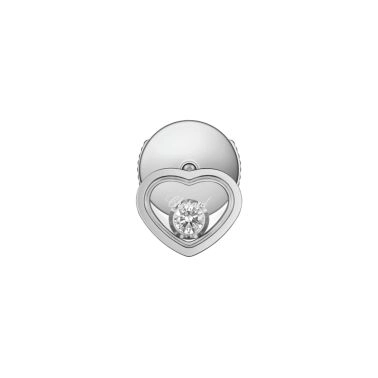 Solo Chopard My Happy Hearts earring in white gold and diamonds