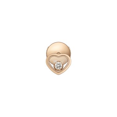 Chopard My Happy Hearts Solo earring in rose gold and diamond