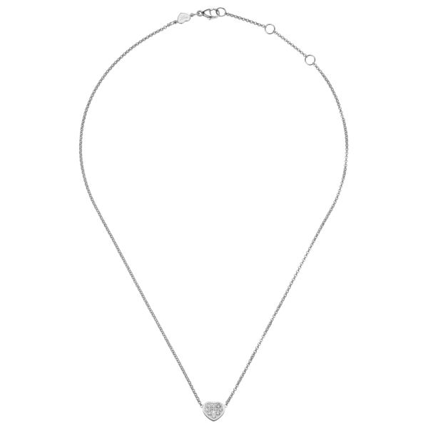 Collier Chopard My Happy Hearts en or blanc et diamants