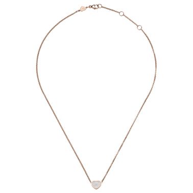 Collier Chopard Happy Hearts en or rose et nacre