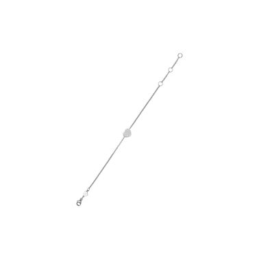 Bracelet Chopard My Happy Hearts en or blanc et diamants