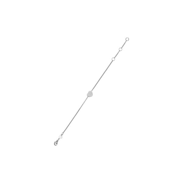 Bracelet Chopard My Happy Hearts en or blanc et diamants