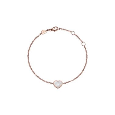 Chopard Happy Hearts bracelet in rose gold and mother-of-pearl