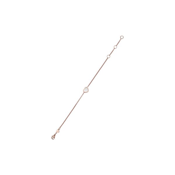 Bracelet Chopard Happy Hearts en or rose et nacre