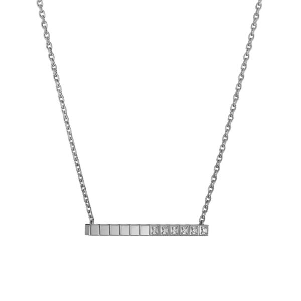 Chopard Ice Cube necklace in white gold and diamonds