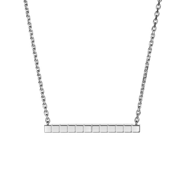 Collier Chopard Ice Cube en or blanc et diamants 