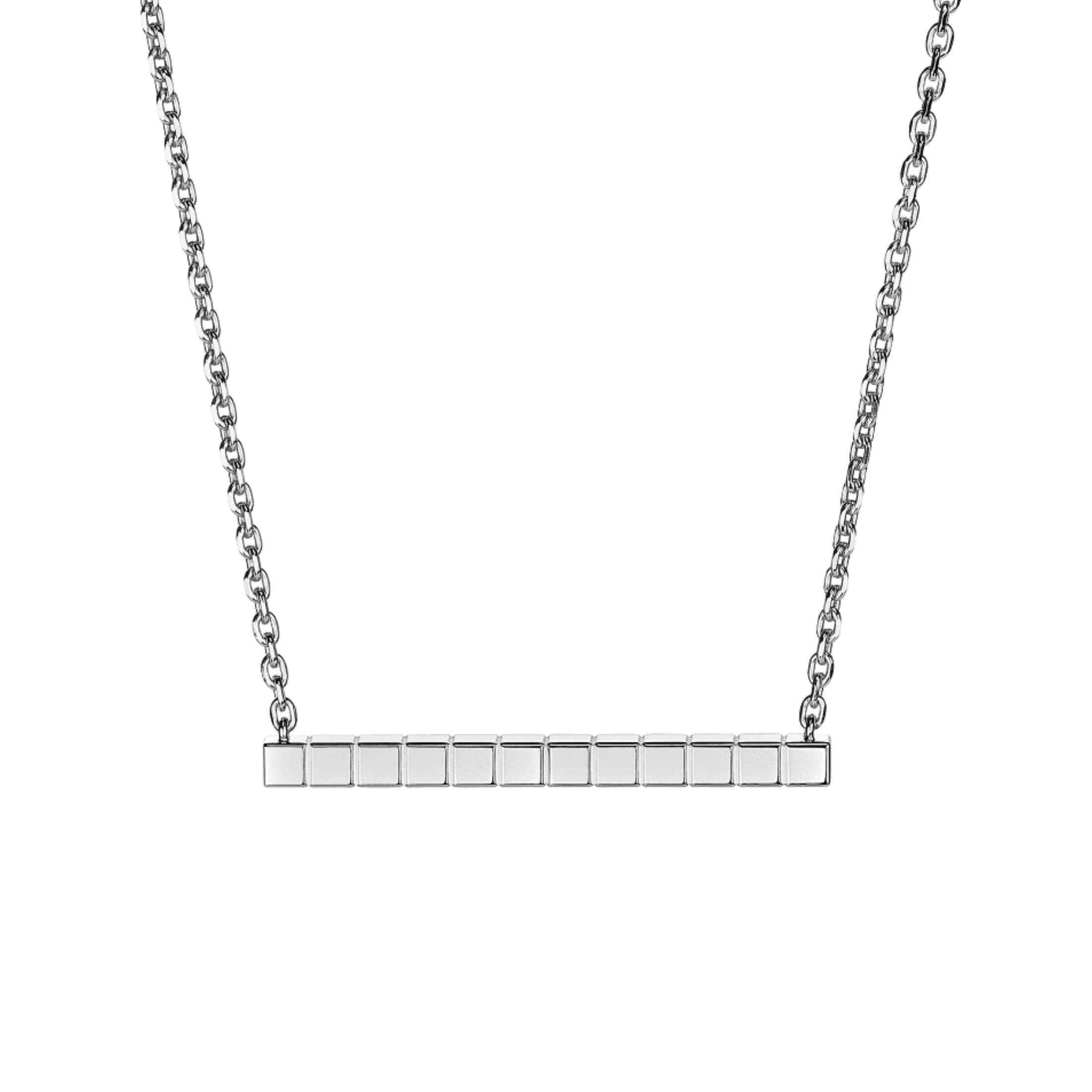 Chopard Ice Cube necklace in white gold and diamonds