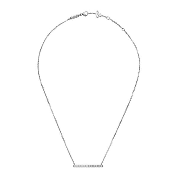 Chopard Ice Cube necklace in white gold and diamonds