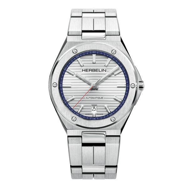 Michel Herbelin Cap Camarat quartz France watch with stainless steel bracelet 40.5 mm