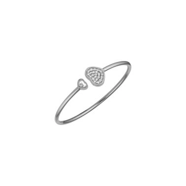 Chopard Happy Hearts bangle bracelet in white gold and diamonds