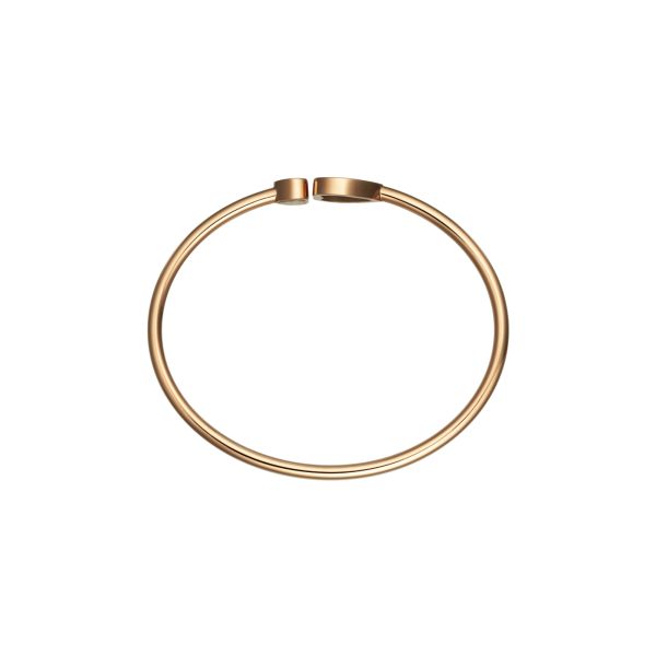Chopard Happy Hearts bangle in rose gold, diamonds, and onyx