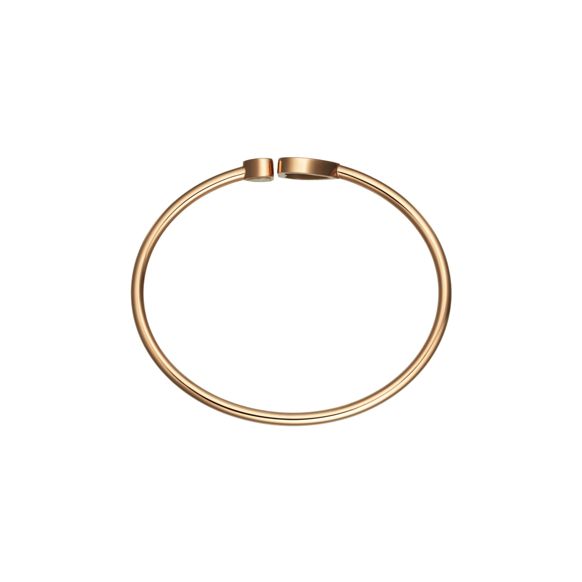 Chopard Happy Hearts bangle in rose gold, diamonds, and onyx