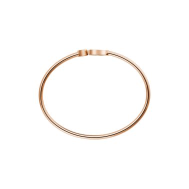 Bracelet jonc Chopard Happy Hearts en or rose, diamant et turquoise