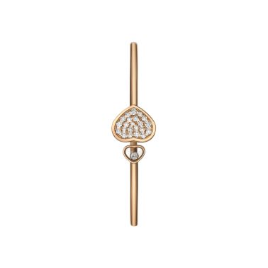Chopard Happy Hearts bangle bracelet in rose gold and diamonds 