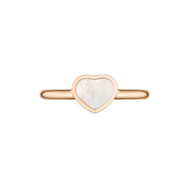 Chopard My Happy Hearts ring in rose gold and mother-of-pearl
