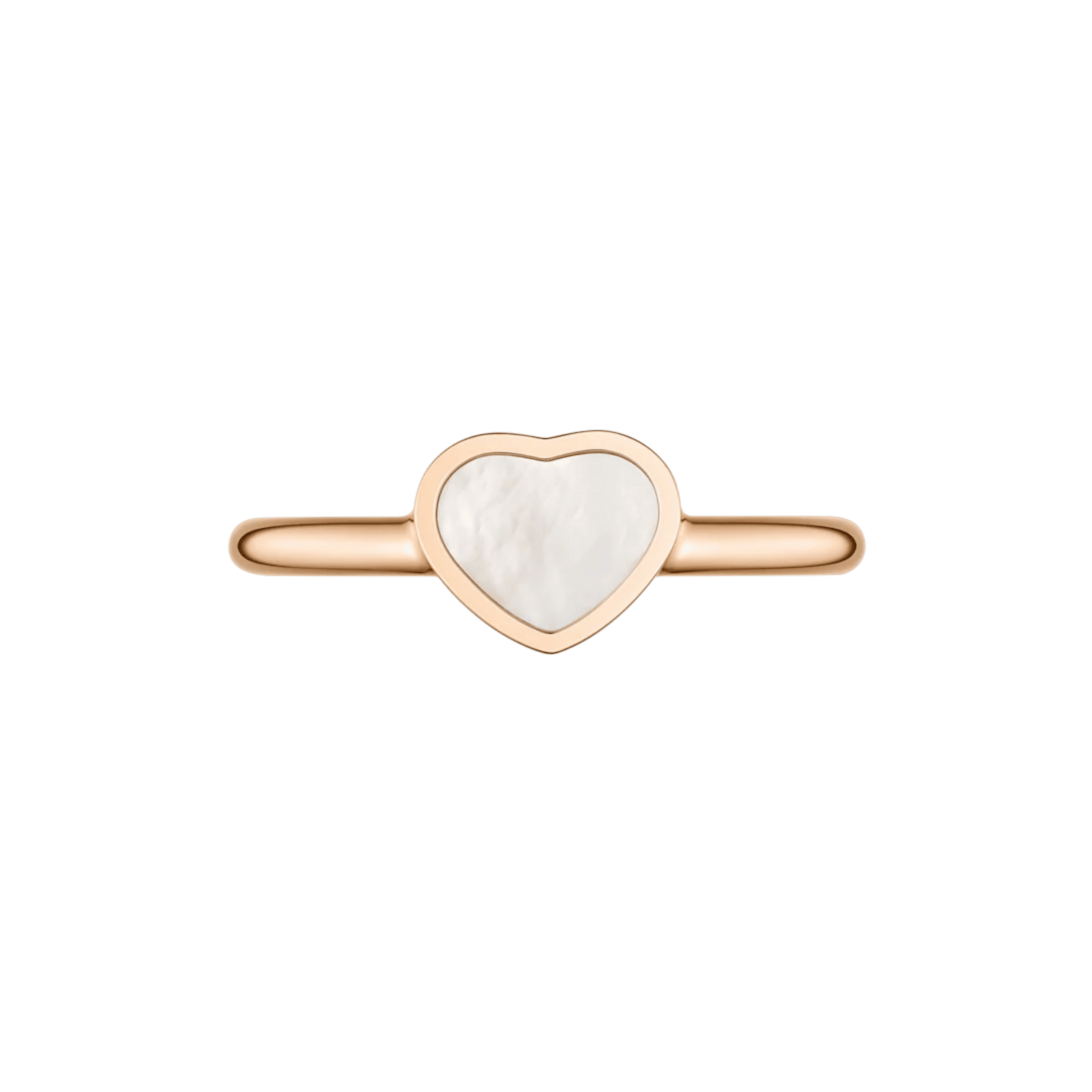 Chopard My Happy Hearts ring in rose gold and mother-of-pearl