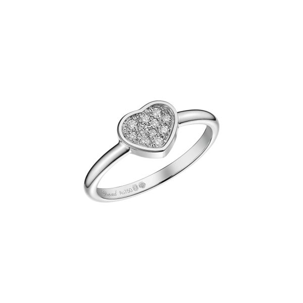 Bague Chopard My Happy Hearts en or blanc et diamants