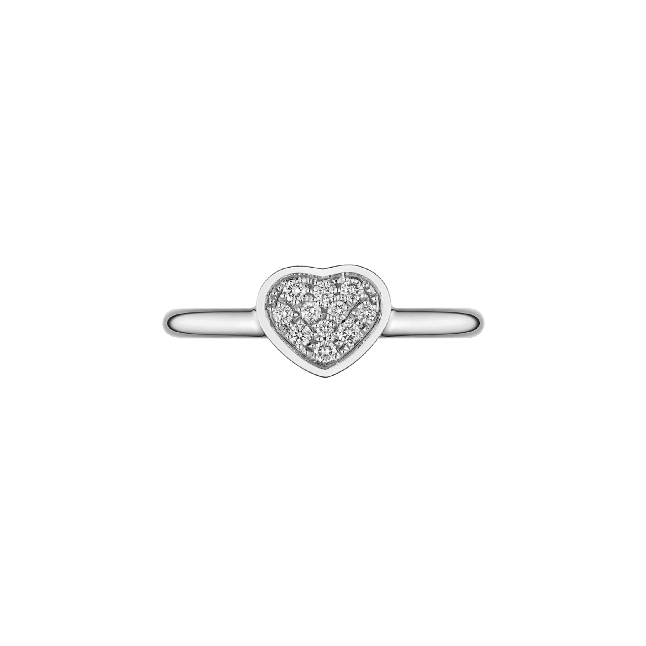 Bague Chopard My Happy Hearts en or blanc et diamants