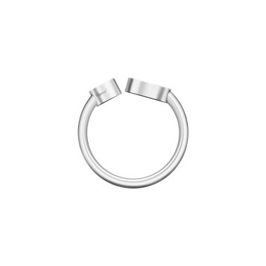 Bague Chopard Happy Hearts en or blanc et diamants