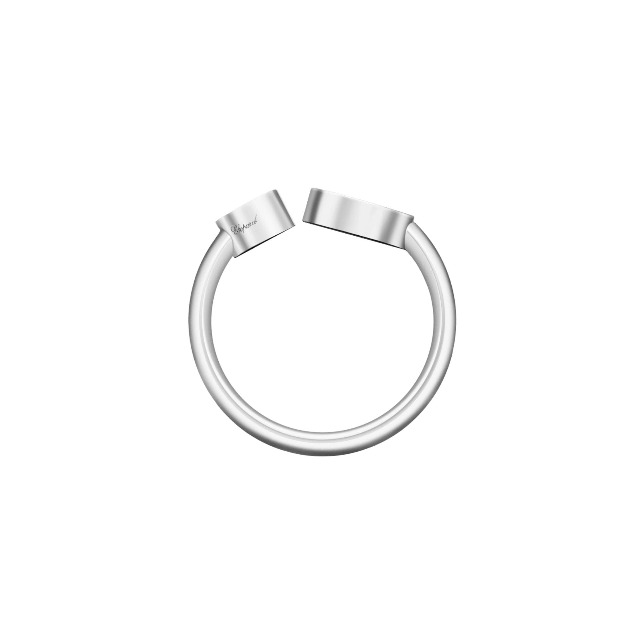 Bague Chopard Happy Hearts en or blanc et diamants