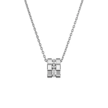 Chopard Ice Cube necklace in white gold and diamonds
