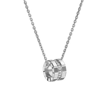 Chopard Ice Cube necklace in white gold and diamonds