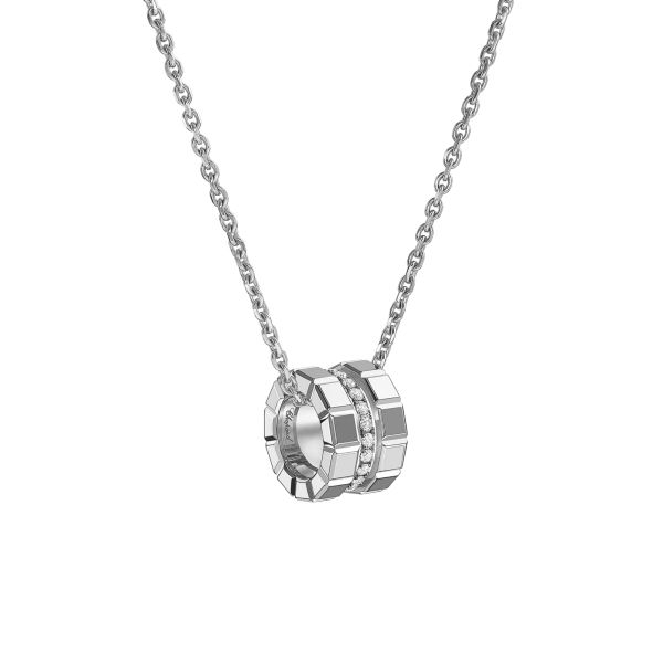 Chopard Ice Cube necklace in white gold and diamonds