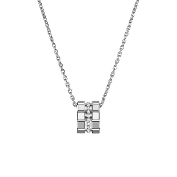 Chopard Ice Cube necklace in white gold and diamonds