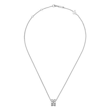 Chopard Ice Cube necklace in white gold and diamonds