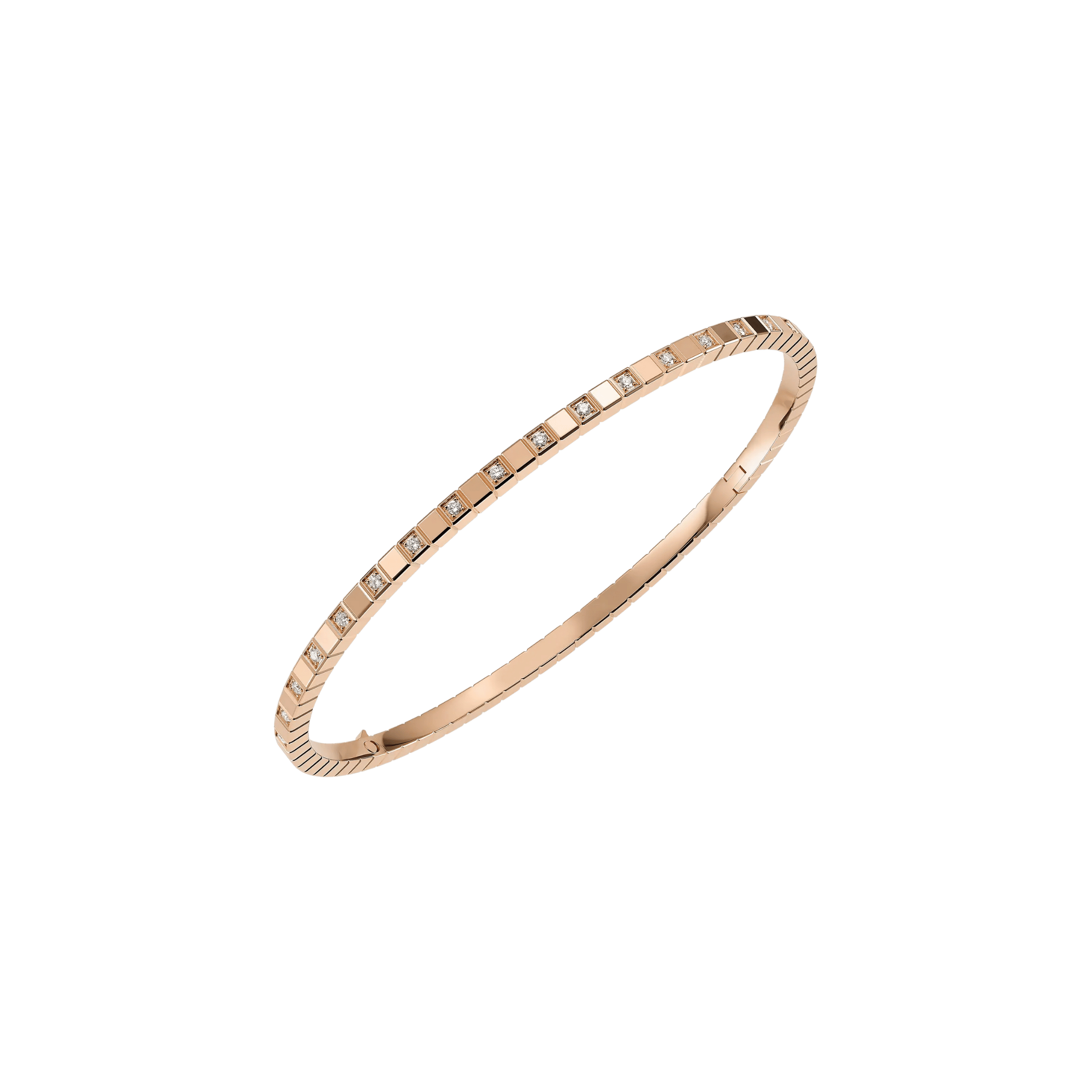 Chopard Ice Cube bangle bracelet in rose gold and diamonds