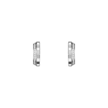 Chopard Ice Cube earrings in white gold and diamonds paved