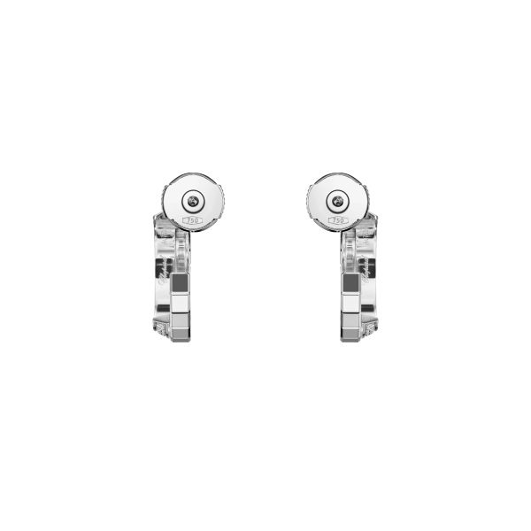 Chopard Ice Cube earrings in white gold and diamonds paved