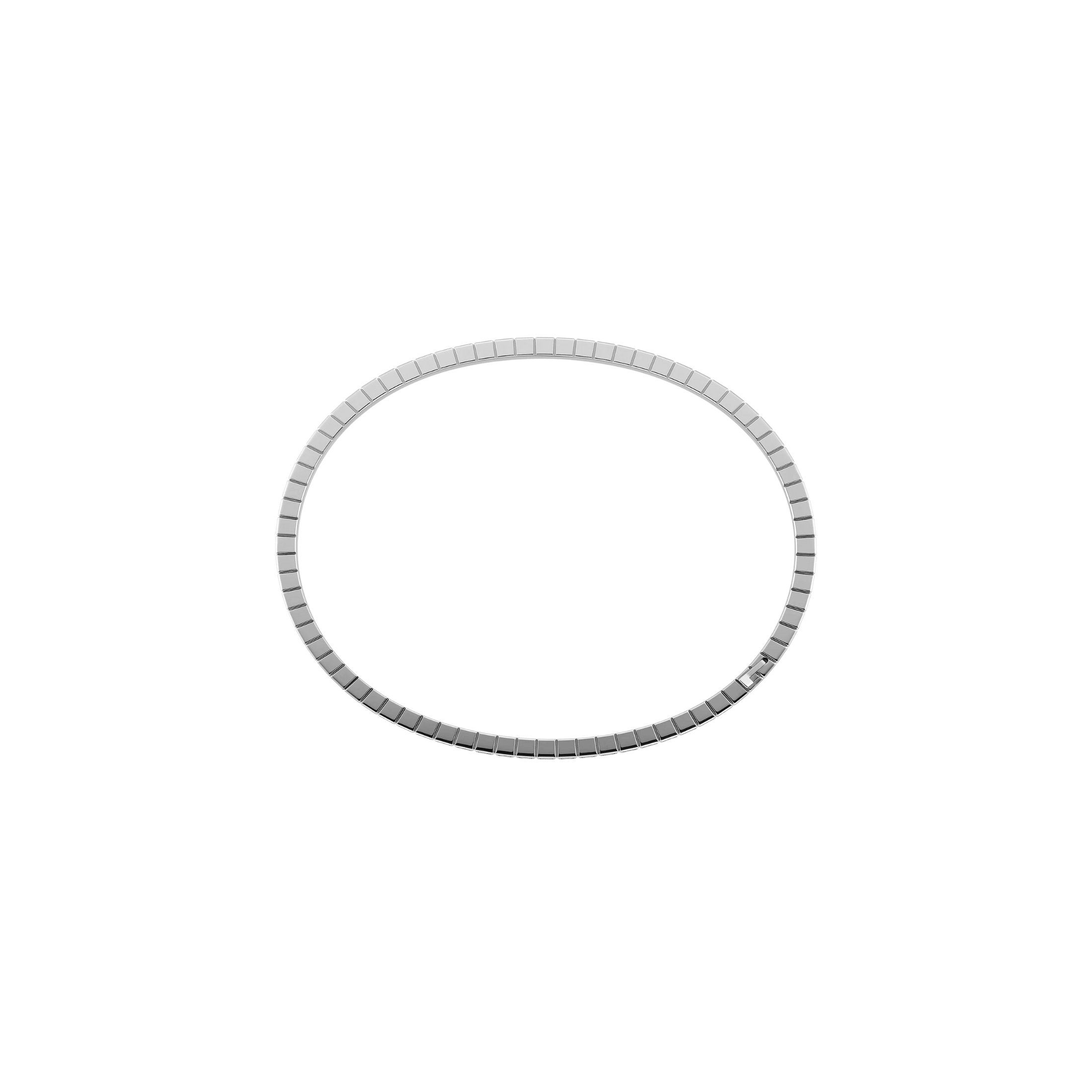 Bracelet jonc Chopard Ice Cube en or blanc et diamants