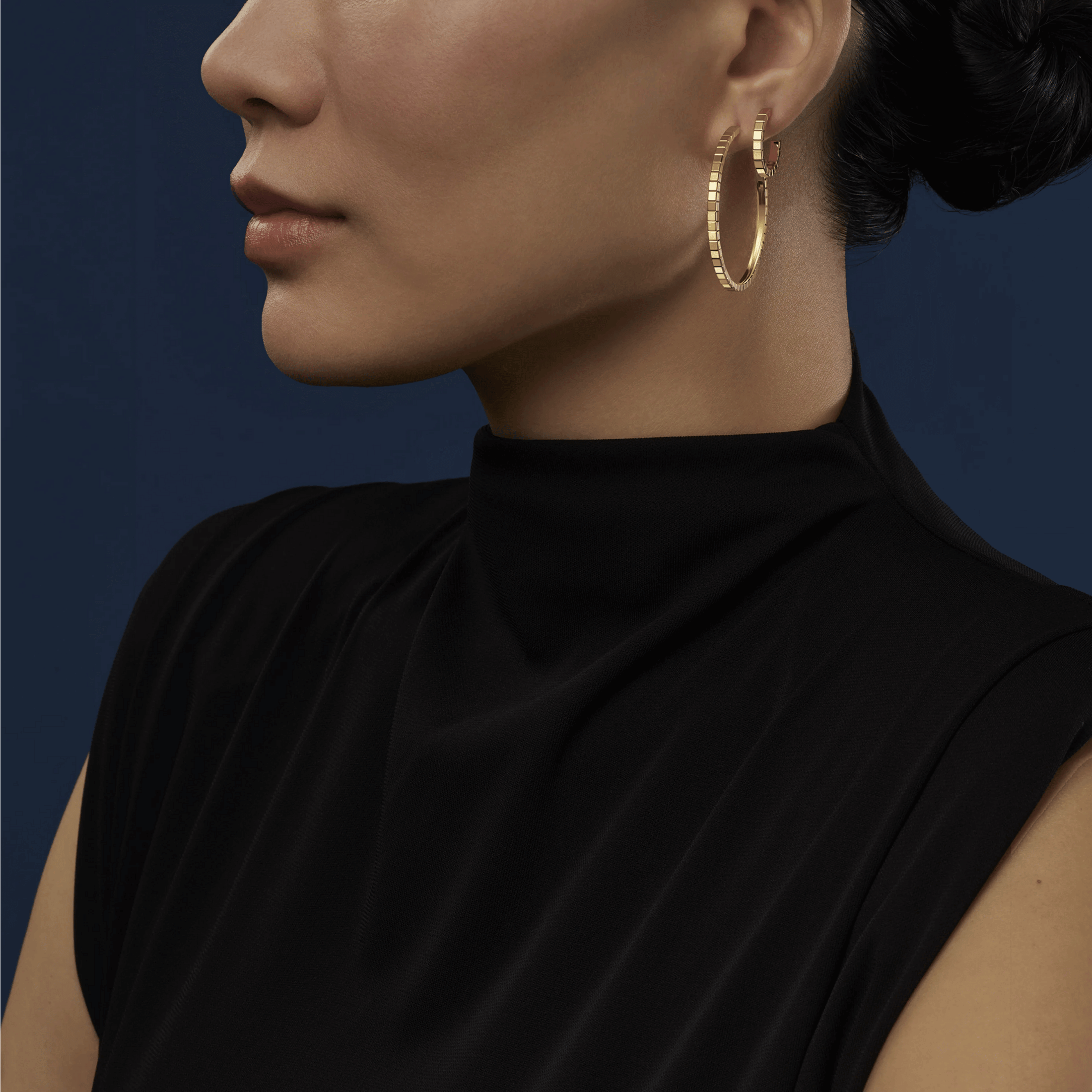 Chopard Ice Cube earrings in yellow gold