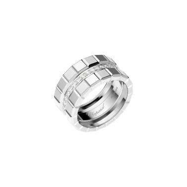Chopard Ice Cube large ring in white gold and diamonds