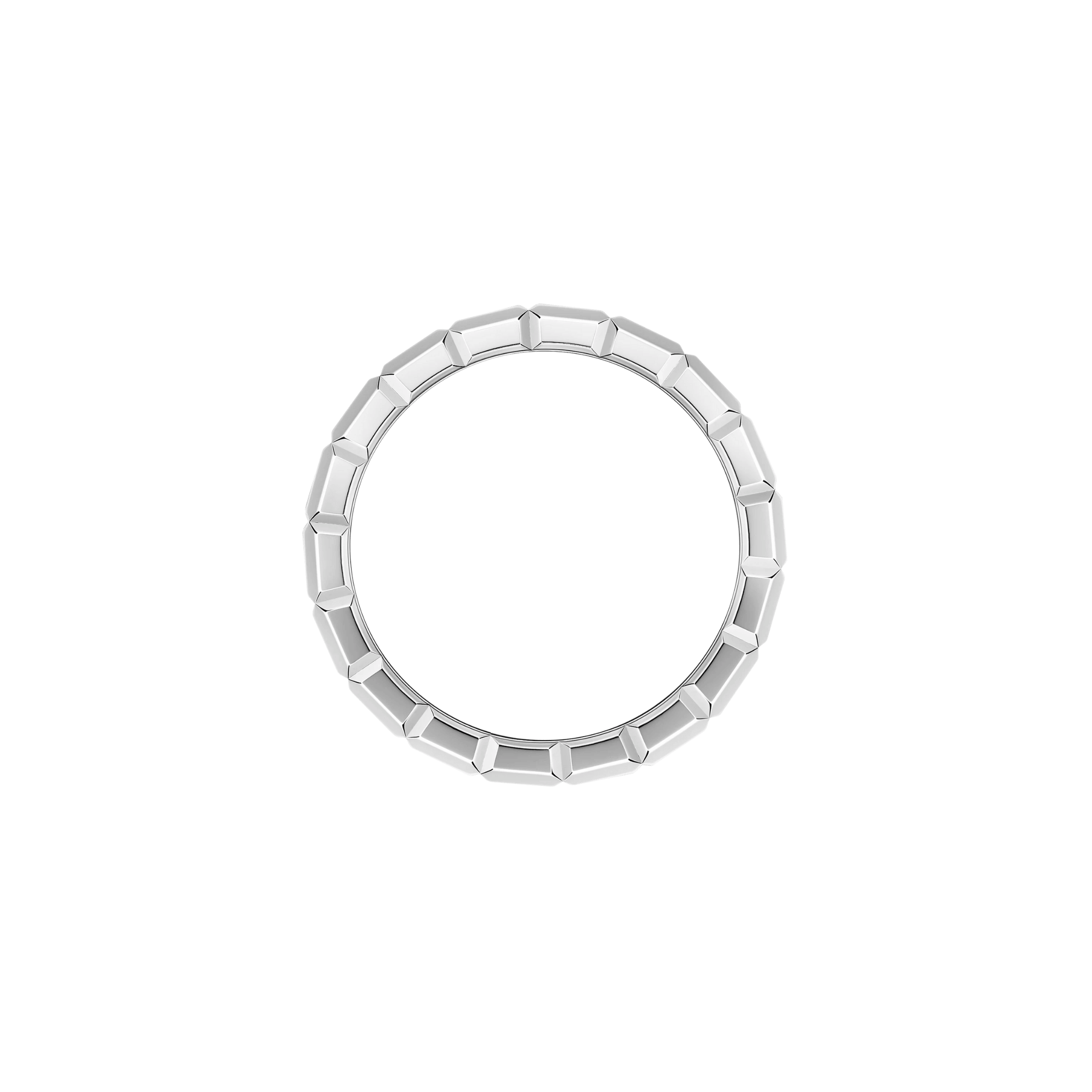 Bague Chopard Ice Cube grand modèle en or blanc et diamants